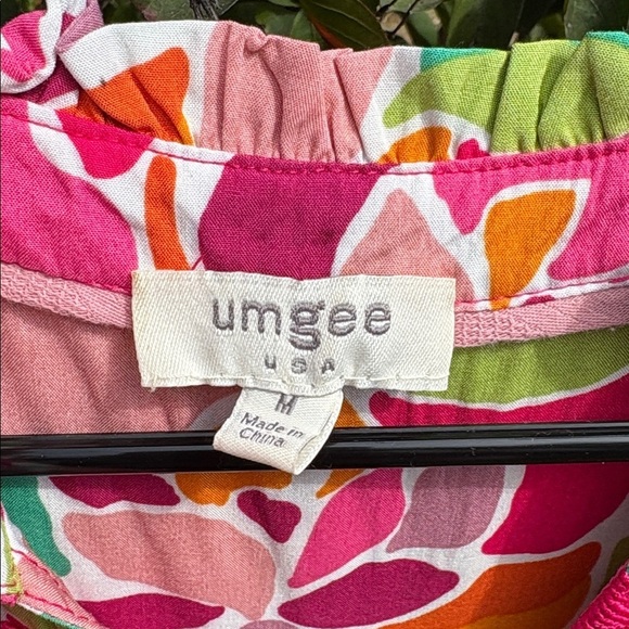 Umgee Pink and Green Floral Dress - Picture 3 of 10